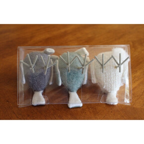 2018 Target Wondershop Mini Miniature Small Winter Bird Figures Boxed SET OF 3 - Picture 9 of 14